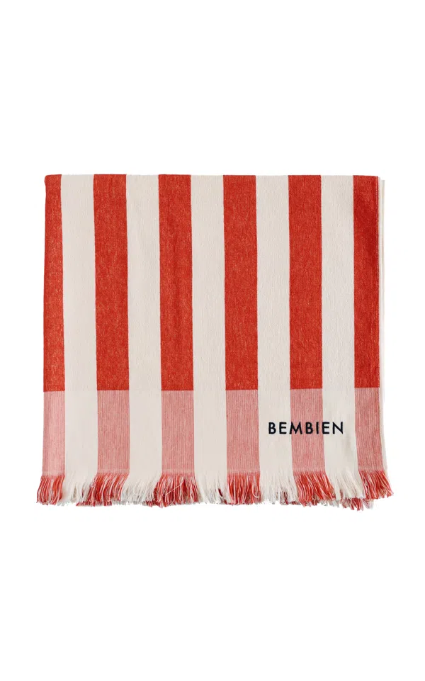 Plage Striped Cotton Towel - Thumbnail 2