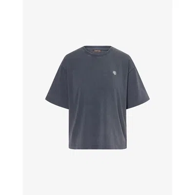 Anine Bing Rudy Tee Empowerment T-shirt In Blue