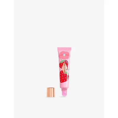 Charlotte Tilbury Unreal Lips Healthy Glow Nectar Lip Oil With Hyaluronic Acid And Vitamin E Juicylicious Strawberry V In Pink