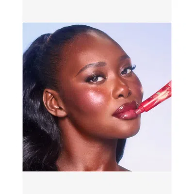 Charlotte Tilbury Unreal Lips Healthy Glow Nectar Lip Oil With Hyaluronic Acid And Vitamin E Juicylicious Cherry Glaze In Red