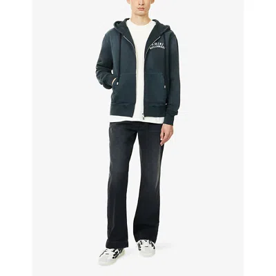 Amiri Felpa In Cotone Ardesia  Uomo In Black