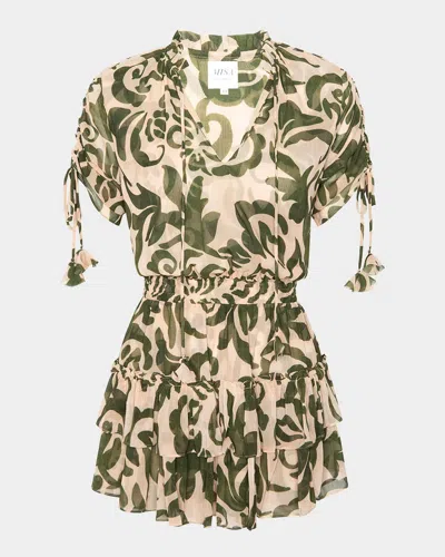 Misa Becca Mini Dress In Green