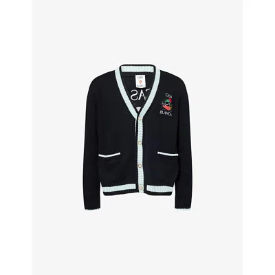 Casablanca Men's Casa Mountain Cardigan In Black
