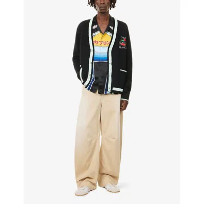 Casablanca Men's Casa Mountain Cardigan In Black