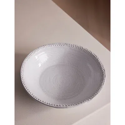Soho Home White Hillcrest Earthenware Serving Bowl In White