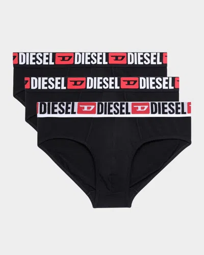 Diesel Confezione Da Tre Slip In Black