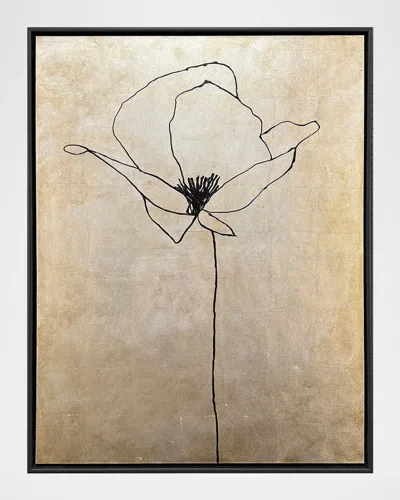 Paragon Decors Silver Poppies Ii Mixed-media Art By Susan Adamson-ray In Multi