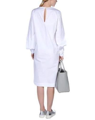 Shop Jil Sander Knee-length Dresses In White