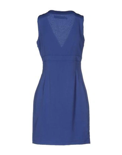 Shop Love Moschino Short Dress In Blue