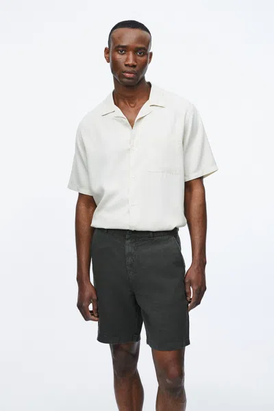 A Days March Luny Linen Shorts In Green