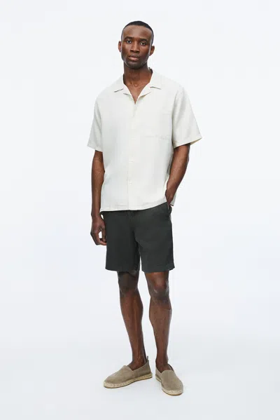 A Days March Luny Linen Shorts In Green