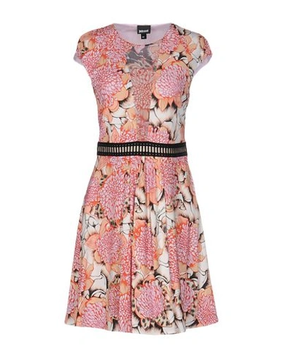 Just Cavalli Short Dress In Salmon Pink