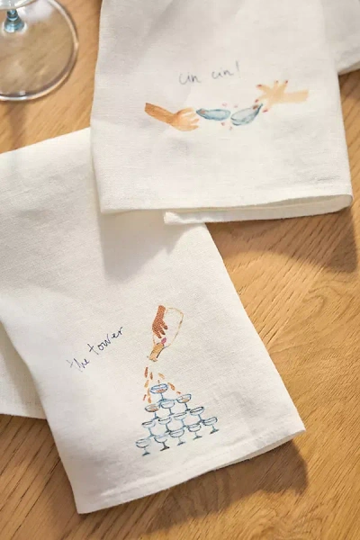 Dinette Tower Linen Napkins, Set Of 2