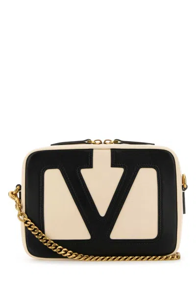 Valentino Garavani Ivory Nappa Leather Viva Superstar Crossbody Bag In Multi