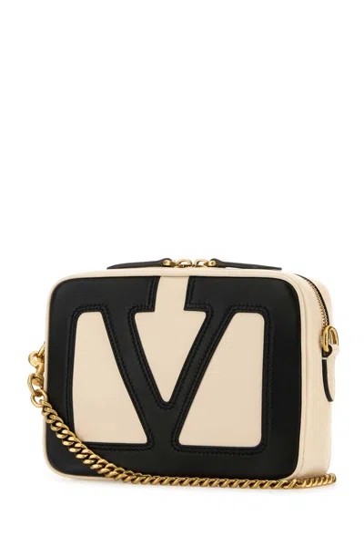 Valentino Garavani Ivory Nappa Leather Viva Superstar Crossbody Bag In Multi