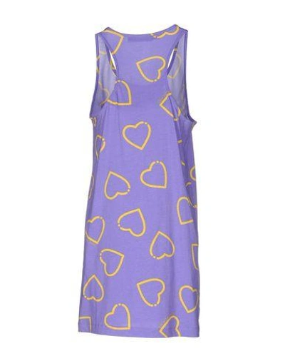 Shop Love Moschino Short Dress In Purple