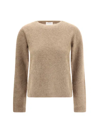 P.a.r.o.s.h Fine-knit Cashmere Sweatshirt In Brown