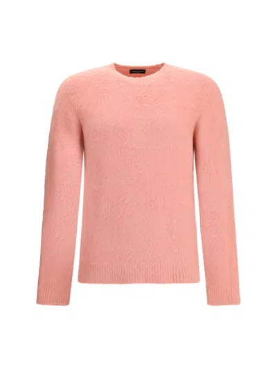 Roberto Collina Merino Wool Sweater In Pink