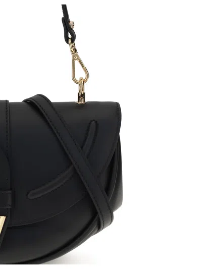 Versace Virtus Medium Shoulder Bag In Black