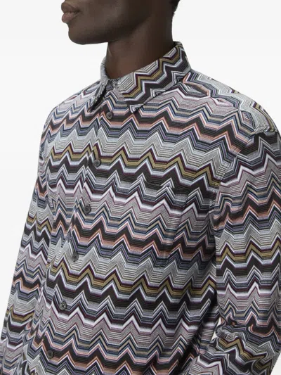 Missoni Langarmhemd Mit Geometrischem Zickzack In Multi