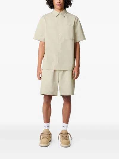 Axel Arigato Nova Elasticated Pocket Shorts In Neutral