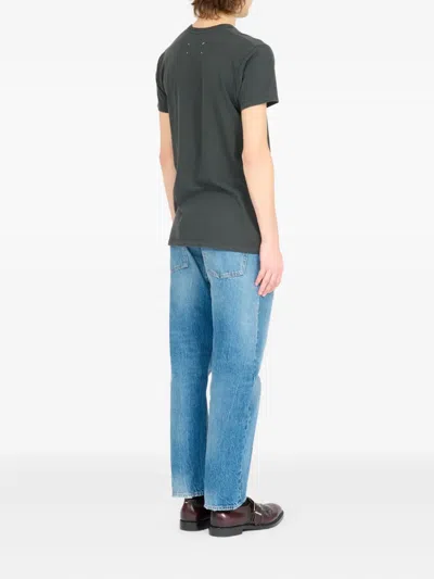 Maison Margiela Overdyed Cotton I M A Fan T-shirt In Black