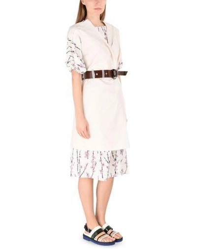 Shop Marni Knee-length Dresses In White