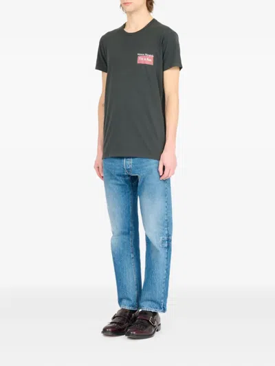 Maison Margiela Overdyed Cotton I M A Fan T-shirt In Black