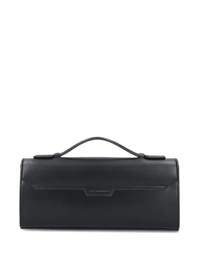 Anya Hindmarch Mortimer Top-handle Clasp Clutch In Black