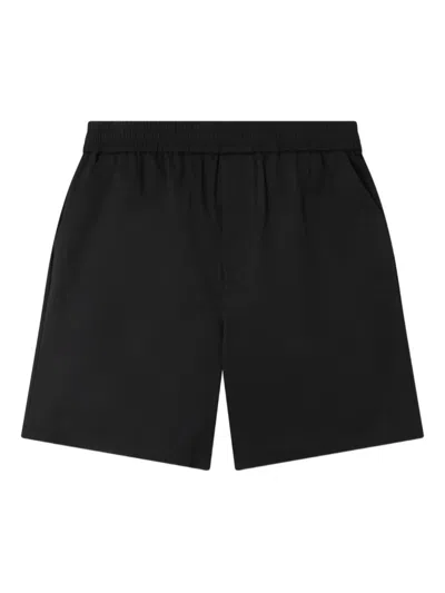 Axel Arigato Nova Elastic-waist Cotton Shorts In Black