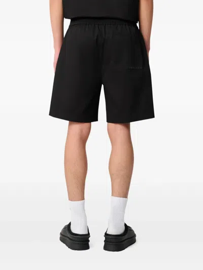 Axel Arigato Nova Elastic-waist Cotton Shorts In Black