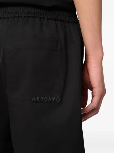 Axel Arigato Nova Elastic-waist Cotton Shorts In Black
