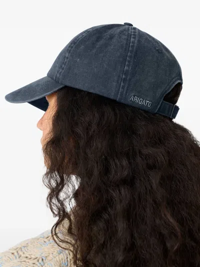 Axel Arigato The Scribble Logo Baseball Cap In Blue