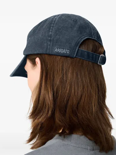 Axel Arigato The Scribble Logo Baseball Cap In Blue