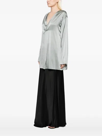 Ruohan Knot Top In Gray