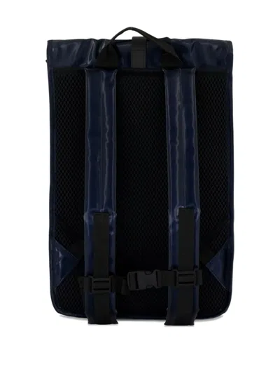 Rains Rolltop Rucksack Backpack In Blue