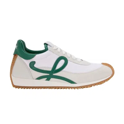 Pre-owned Loewe Flow Runner 2.0 'white Dark Green' | Men's Size 40