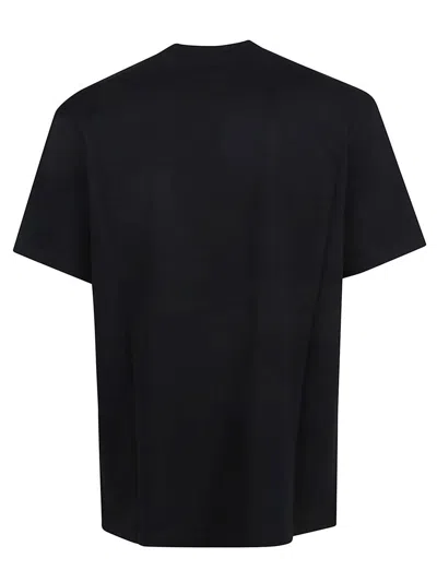 Dsquared2 Black And White Set Of Two T-shirts With Logo On The Front In Cotton Man In Black