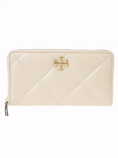 Tory Burch Kira Diamond Continental Wallet In Neutral