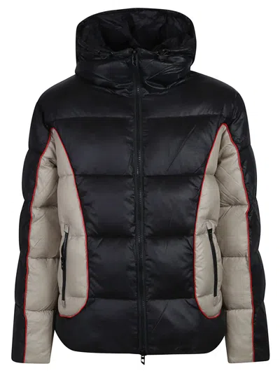 Diesel W-ostend Hooded Ripstop Puffer Jacket In Multi