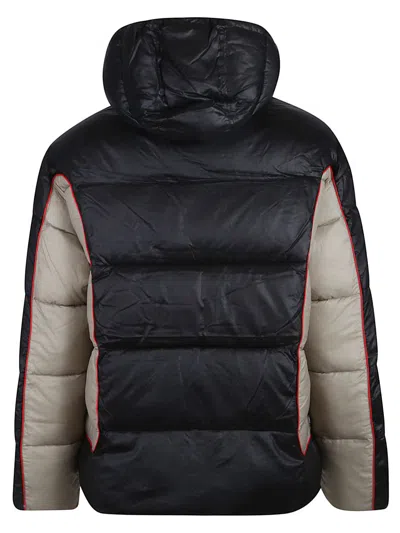 Diesel W-ostend Hooded Ripstop Puffer Jacket In Multi