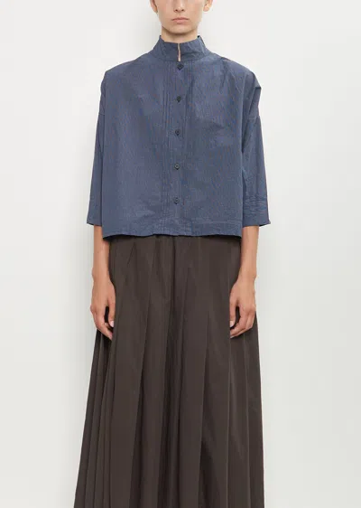 Bergfabel Claudia Cotton Shirt In Blue