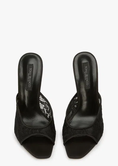 Tony Bianco Dashing Black Brocade In Black