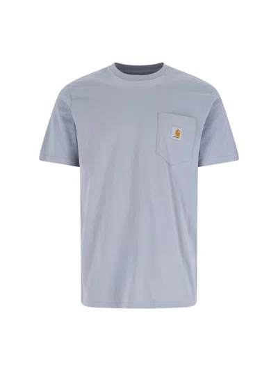Carhartt Pocket S\s T-shirt In Blue