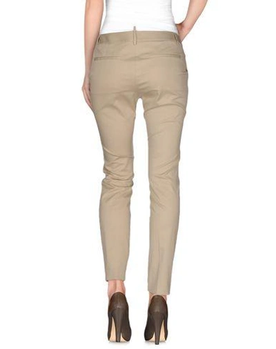 Shop Dsquared2 Casual Pants In Beige