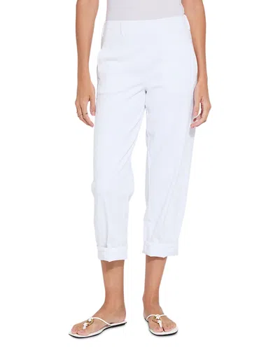 Lyssé Winslet Barrel Leg Crop Pants In White