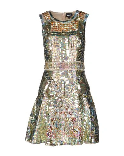 Just Cavalli Short Dress In Platinum