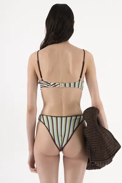 Arakii Wired Bikini Top In Multi