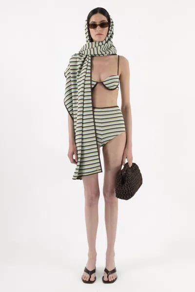 Arakii Swim Scarf In Green