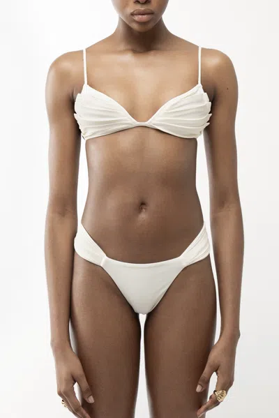 Arakii Butterfly Bikini Bottom In White